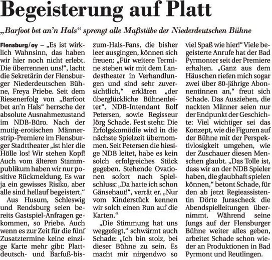 Hier ein Bericht ber die Verantwortlichen