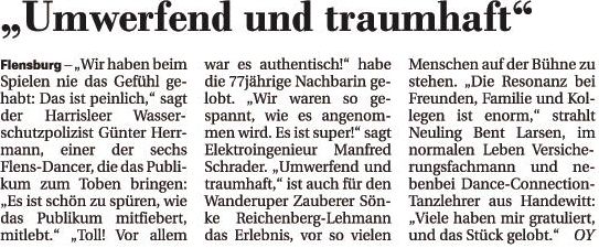 Hier ein Bericht ber uns